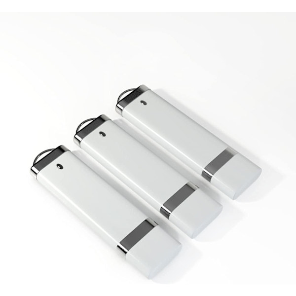 64GB USB-nøgle U-disk Mini Fashion Memory Stick USB3.0 Drive Pen Drive til dataopbevaring og fildeling Hvid