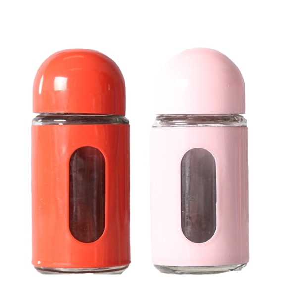 Glass Salt and Pepper Shakers with Adjustable Pour Holes -