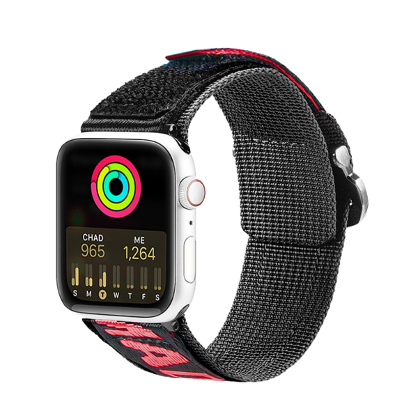 Kompatibel med Apple Watch Band 42/44/45MM, Nylon Sports