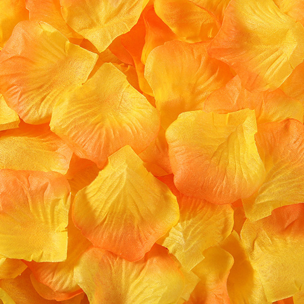 12 påsar konstgjorda rosenblad, non-woven blomblad för