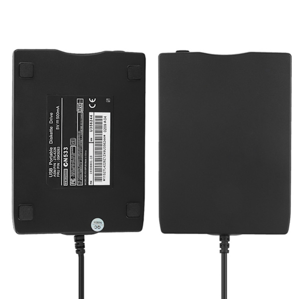 1,44M neutraali USB-ulkoinen kannettava levykeasema levyke FDD yleiseen käyttöön musta