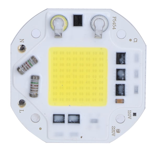 AC220V 50W Integreret Chip Lyskilde Høj Lysstyrke COB Perle Spotlight Pære Kold Hvid