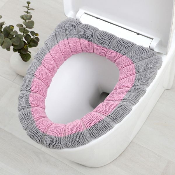 Pehmeä, paksumpi, lämpimämpi, joustava, pestävä kangas wc-istuin