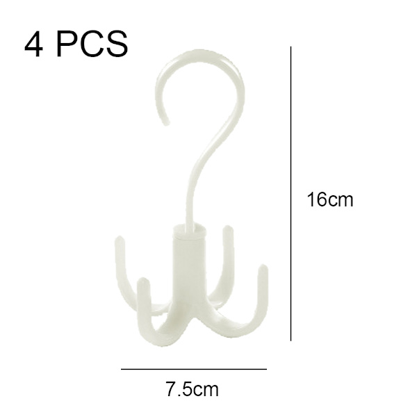 Roterbar 4-kløers multifunktionel tørklæde-bæltetaske-opbevaringskrog