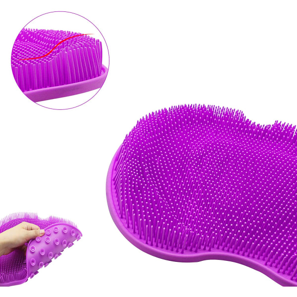 Duschfot Scrubber Mat, Duschfot Massager Scrubber med Non