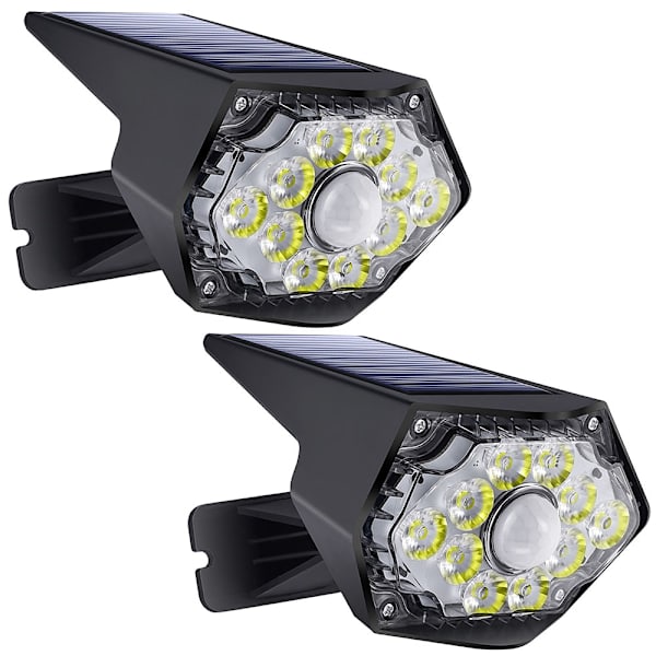2-pack solcellslampor för utomhusbruk, LED-solcellslampor för utomhusbruk