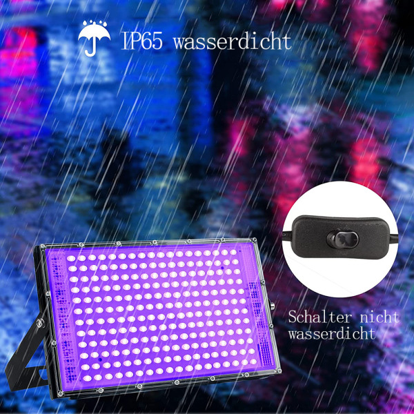150W LED UV sort lys lilla LED spotlight projektør fest