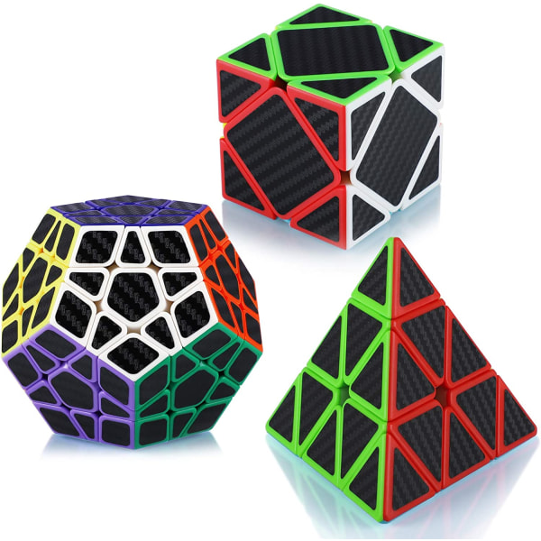 Zauberwürfel Gaveæske Pyraminx + Megaminx + Skewb Speed Kohlef