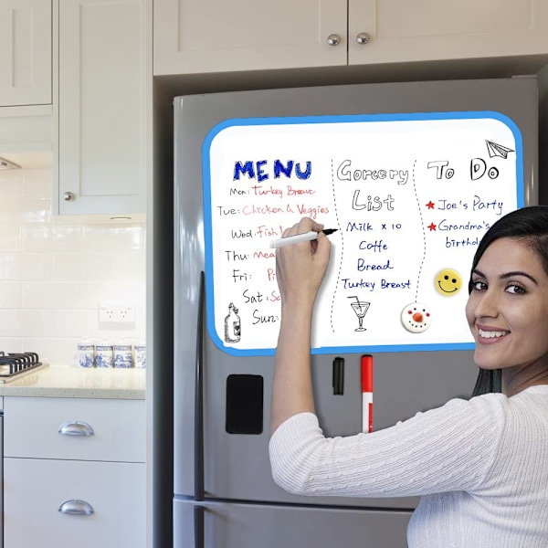 Magnetisk whiteboard - nem at skrive på og rengøre, fleksibel