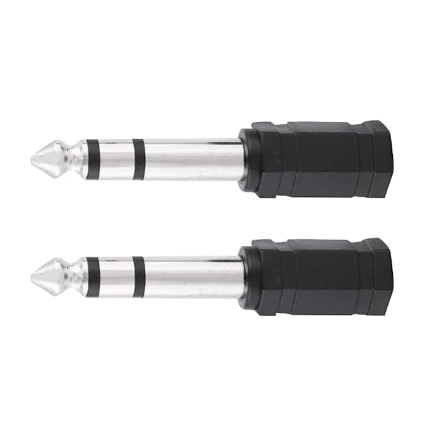 2 st 6,5 mm hane till 3,5 mm hona kontakt Audio Adapter Konverter F-36