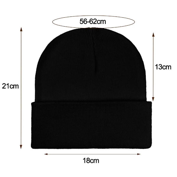 Unisex vinterhue solid farve strikket hat Fisker Udendørs Kuldebestandig ørevarmere varm hat