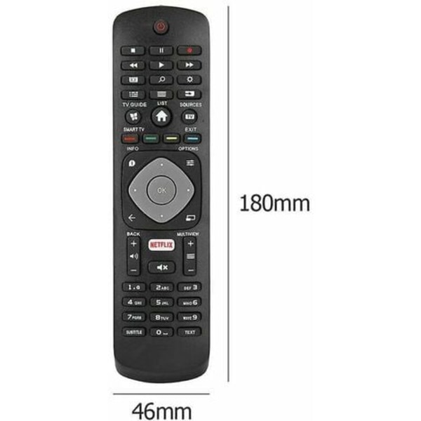 Philips Smart TV Universal Remote Control med Netflix-erstatning