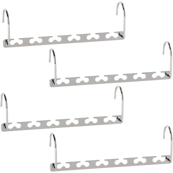 4 stk. plassbesparende kleshengere, metallhengere, $4 stk.