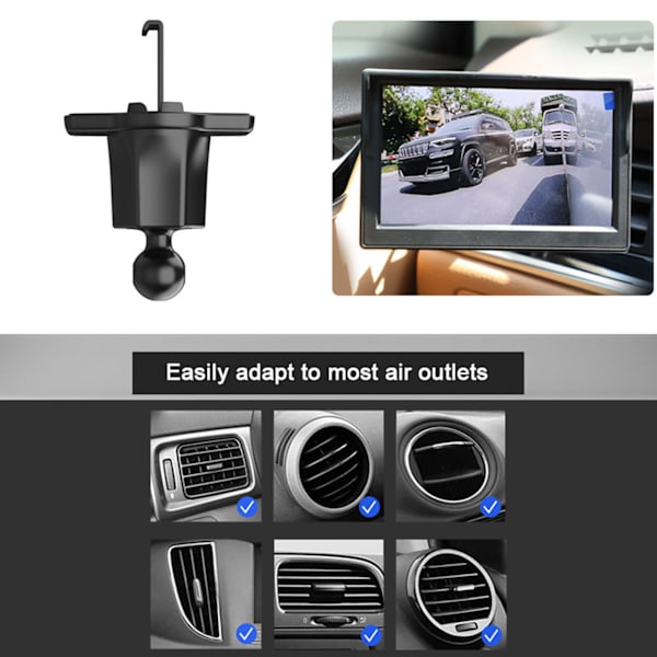 Sidokamera DC12V‑24V 5 tum TFT LCD Backkamera System Kit Horisontell 87° Vertikal 62° IP67 Vattentät för Bil Buss Lastbil