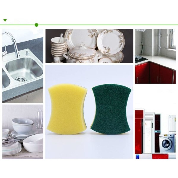 Kjøkkenrengjøringssvamper,Eco non-ripe for oppvask, skrubb