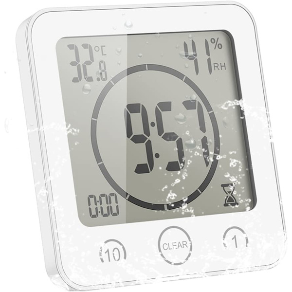 Baderomsklokke, LCD digital alarm