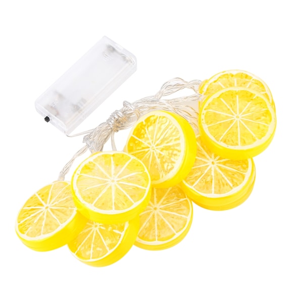 Citron 1,5 m 10 LED-lyskæde Have Jul Lampe Ferie Fest Dekoration