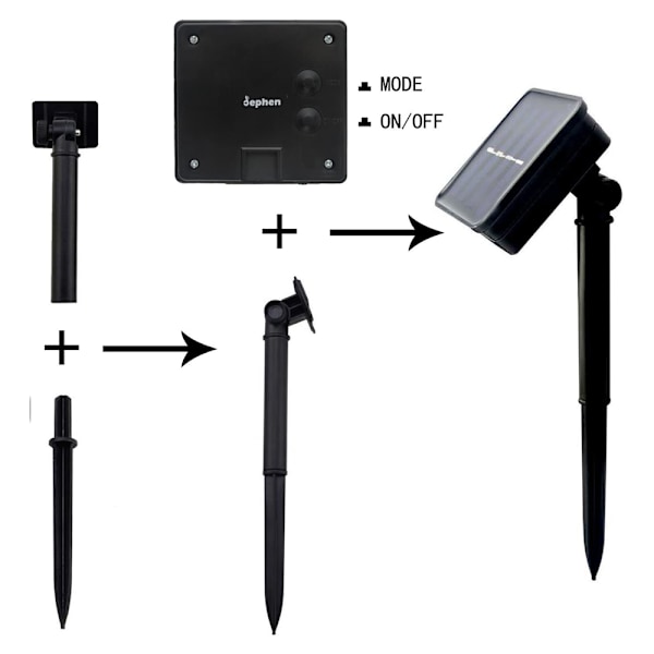 Jordstränglampor, 21ft 30 Ball LED, Star Light Solar String L
