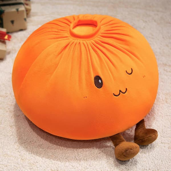 28cm/40cm Kæmpe Dumpling Jumbo Dumpling Legetøj Stor Dumpling Plys Pude Til Soveværelsesindretning[TT] Orange 28cm