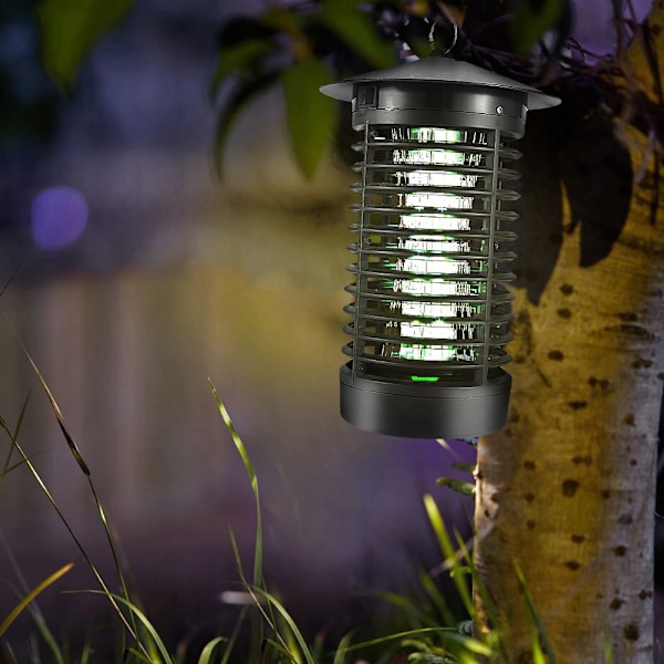 UV Elektrisk Flugfångare För Hem och Trädgård, Högspännings Insektsfälla Vattentät Insektsdödare, Inomhus Utomhus Myggavvisare, UVA-Ljus Insektslockare