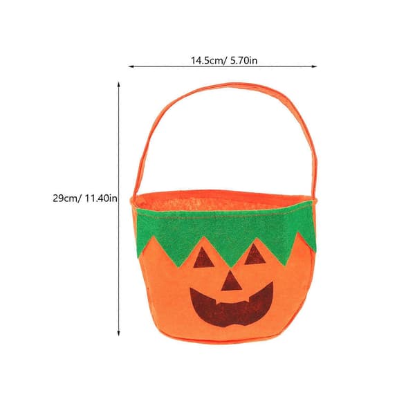 Gresskar Halloween Gavepose Ikke-vevd for Oppbevaring 4 Stk