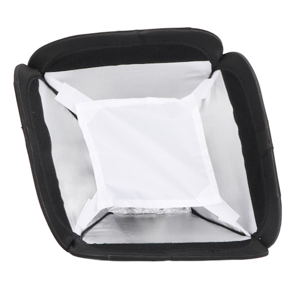23cm Plast Ren Vit Bärbar Fällbar Blixtljus SLR Kamera Softbox Fotografering Fylljusskydd