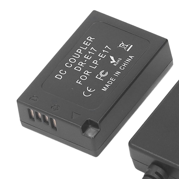 LP E17 Dummy Batteri DR E17 DC Koppling med Typ C Strömadapter Kamera Dummy Batteri för 760D 750D 77D 800D 850D M3 M5 M6 M6 Mark II R10 R8