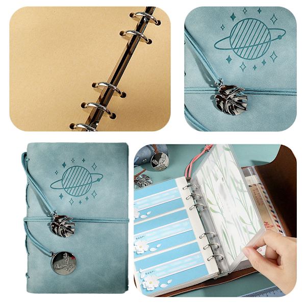 Journal Notebook, Dagbok Skissbok Gåvor, Kraftpapper inuti
