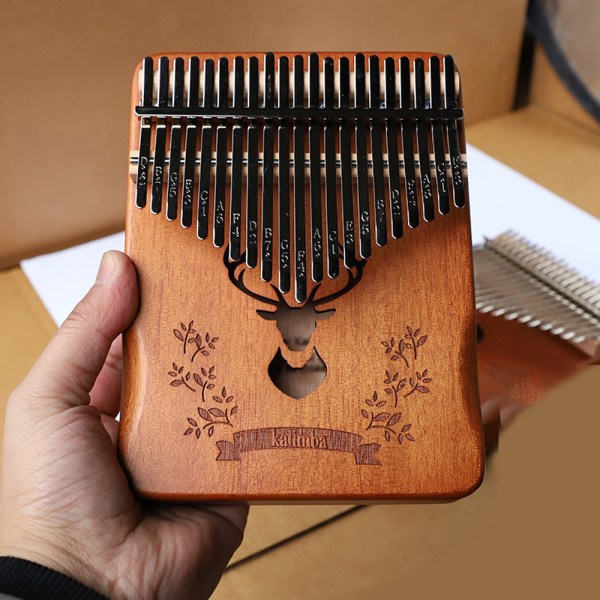 Kalimba Thumb Piano,Portable 21 Keys Mbira Finger Piano med