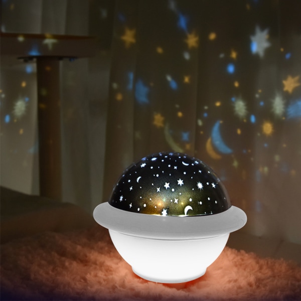 Fargerik Fantasy Ufo Projektorlampe Led Nattlys for Hjemmet