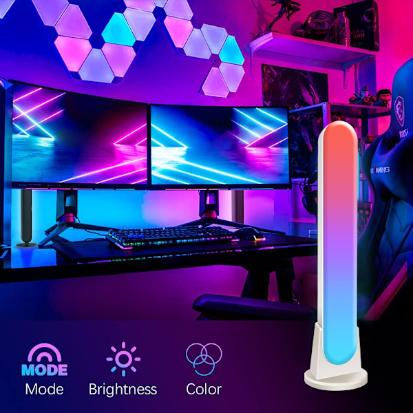 Älykäs RGB LED -valopalkki, ympäristön valonheitin, lampputeline, sopiva
