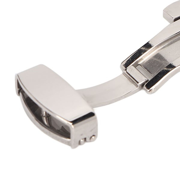 Silver Stainless Steel Watch Deployment Clasp High Finished Ergonomic Watch Buckle Replacement for Watchmaker 20