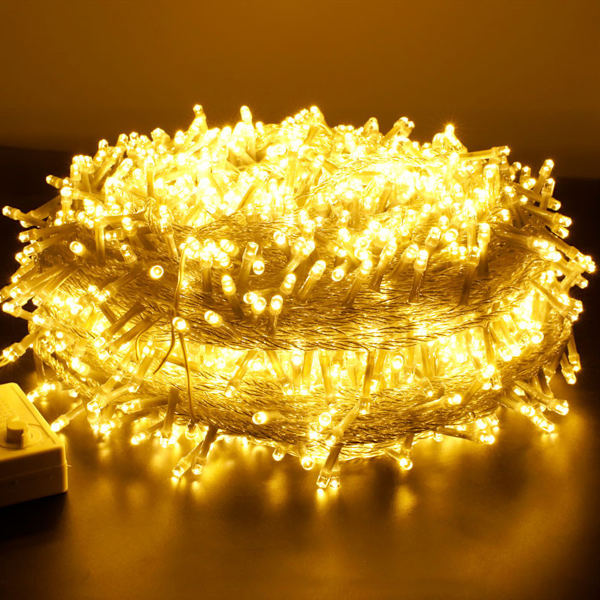 300 LED ljusslingor för inomhus- och utomhusbruk - varmvit - pluggtyp