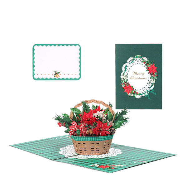 Julehilsen Pop-Up-kort, Julekort, Barn Jul