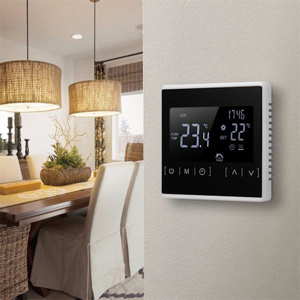 Hem Programmerbar Termostat Clear Comfort Smart Touchscreen Värme Termostat Lättläst Display