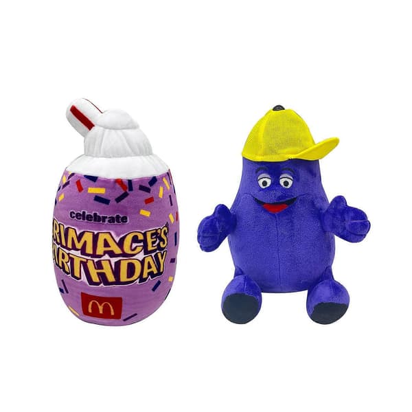 Ny Grimace gul hat Grimace gul hat plyslegetøjsdukke 2PC