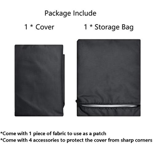 Saking Gas Fire Pit Table Cover Square 28 x 28 x 25 tuumaa -