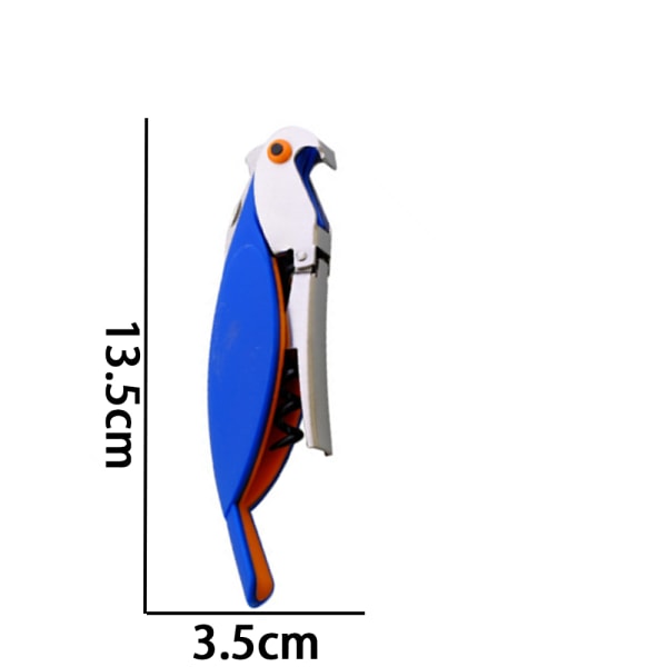 Papegojformad korkskruv vinöppnare