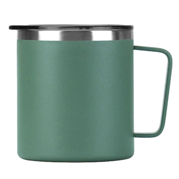 400 ml isolerad kaffekopp med lock-campingkopp i rostfritt stål platt glas med handtag-mugg resa, camping, kontor