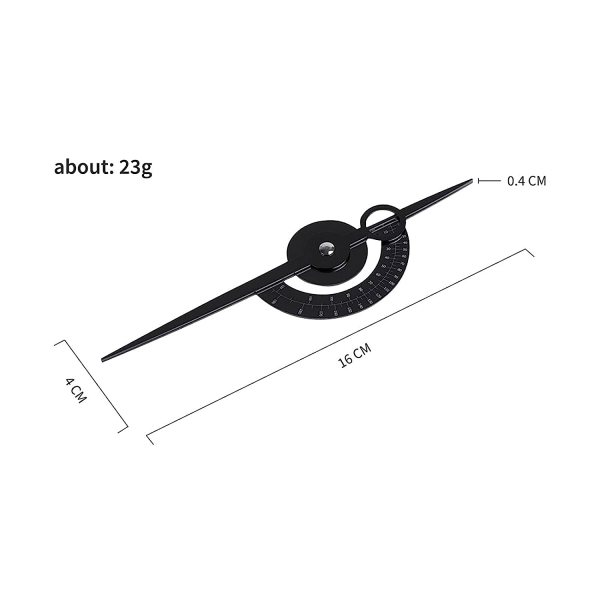 Ögonbryns Golden Ratio Caliper Stencil Ruler Makeup Mått
