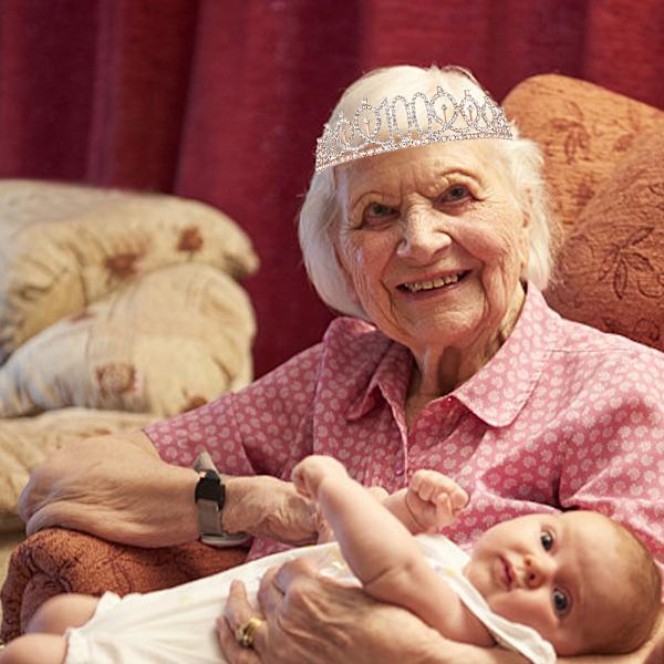 100-års fødselsdagssash og kronehårbånd til kvinder, 100-års fødselsdagsgaver til 100-års fejring, flerfarvet