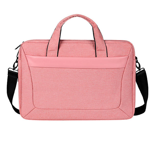 Laptop taske Computer taske Bærbar skulderrem mappe - Pink