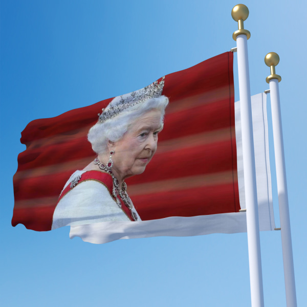 Hendes Majestæts Flag, Minde om Storbritanniens Dronning
