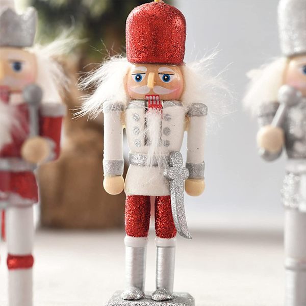 5 stk. Noël Nøddeknækker Soldat 12cm Soldat Nøddeknækker i B