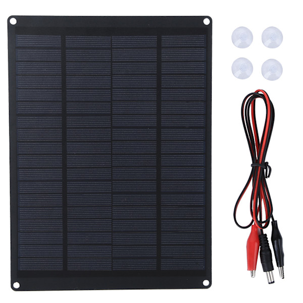 18V 5,5W Bærbar Polykrystallinsk Silikon USB Solcellepanel for Utendørs Lading