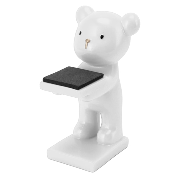 Håndlavet tredimensionelt moderne stil harpiks ur display stand til hjemmekontor hvid