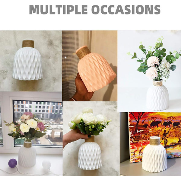 King Style Nordisk Vase, Kunststof Vasen til Blomster, Moderne
