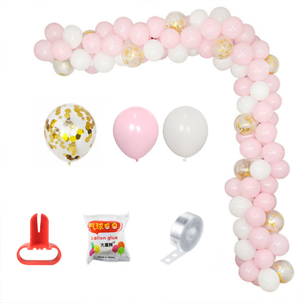 Ballonggirlangbåge Kit Guld Konfettiballonger Set för