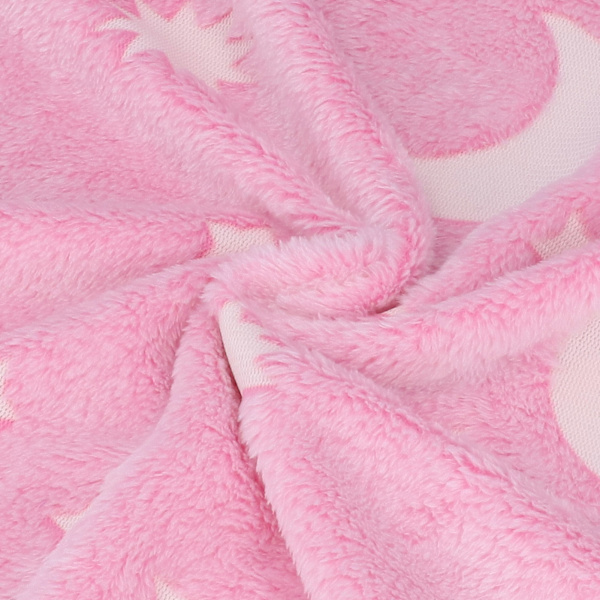 Glødende polyestertæppe blødt og varmt fuzzy tæppe til seng sofa sofa alle sæsonerPink