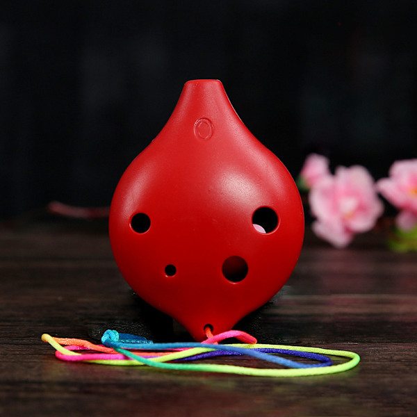 6-håls Alt C Plast Ocarina, Lämplig för Barn